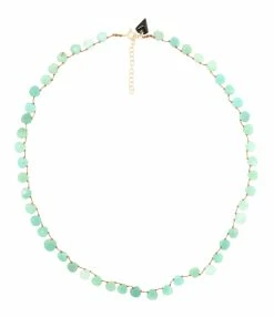 MON PRECIEUX GEM Collier Poire Chrysoprase