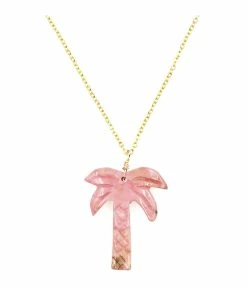 MON PRECIEUX GEM Collier Palmier Opale