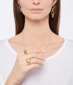 Pamela Love Bague Alexis Pierre De Lune Argent Doré 5 Pamela Love Bague Alexis Pierre De Lune Argent Doré -COLLIERS Shop pamel look20211207 94