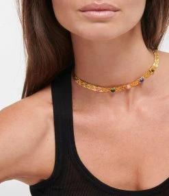 Pamela Love Collier Stefania Pierres Argent Doré 5 Pamela Love Collier Stefania Pierres Argent Doré -COLLIERS Shop pamel look20220602 69