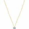 LA BRUNE & LA BLONDE Collier 360° Diamant Brillant 0,10 Or Jaune
