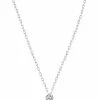 LA BRUNE & LA BLONDE Collier 360° Diamant Brillant 0,07 Or Blanc