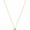 LA BRUNE & LA BLONDE Collier 360° Diamant Brillant 0,07 Or Jaune