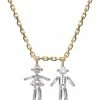 LITTLE ONES Collier Emblématique Fille Garçon Or Jaune Diamants