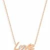 NAVA JOAILLERIE Collier Love O Diamants Or Rose
