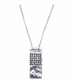 SERGE THORAVAL Sautoir Serment Fin Argent