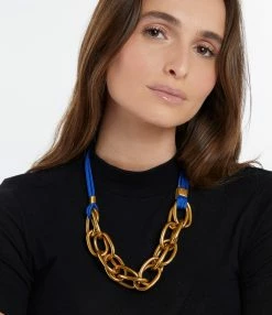 PERRINE TAVERNITI Sautoir Monceau Cordon Bleu Marine 5 PERRINE TAVERNITI Sautoir Monceau Cordon Bleu Marine -COLLIERS Shop perri look20230224 472