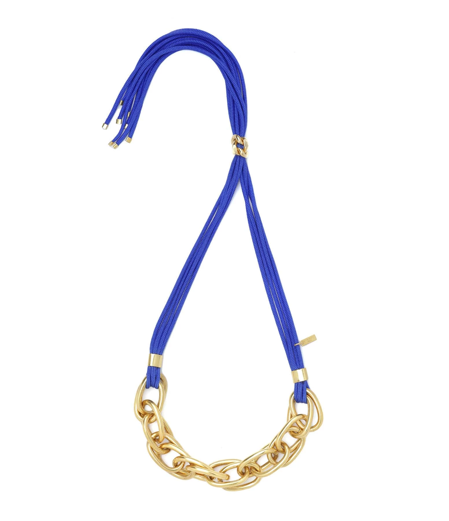 PERRINE TAVERNITI Sautoir Monceau Cordon Bleu Marine 2 PERRINE TAVERNITI Sautoir Monceau Cordon Bleu Marine – Image 2