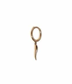 Pamela Love Mini Créole Horn Or Jaune (vendue à L'unité)