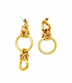 PERRINE TAVERNITI Boucles D'oreilles Asymétriques Pradier Doré