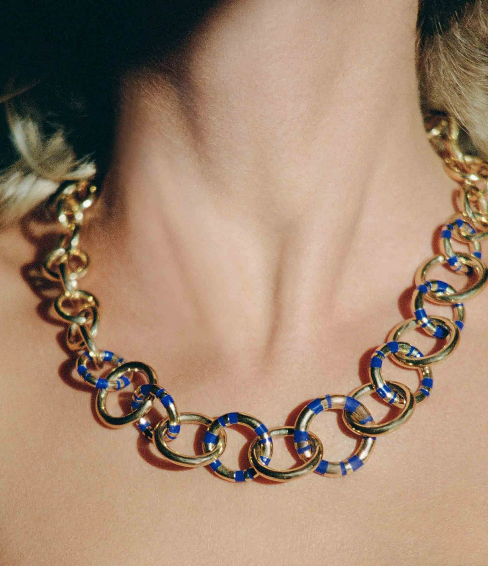 Aurélie Bidermann Collier Positano XL Bleu 2 Aurélie Bidermann Collier Positano XL Bleu – Image 2