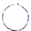 MON PRECIEUX GEM Collier Puka Améthyste Onyx
