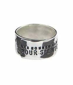 SERGE THORAVAL Bague Large Les Hommes Argent