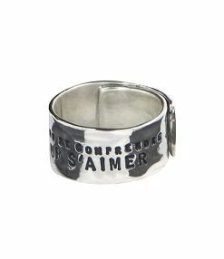 SERGE THORAVAL Bague Large Les Hommes Argent -COLLIERS Shop r149 bague large les hommes p