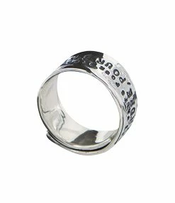 SERGE THORAVAL Bague Large Les Hommes Argent -COLLIERS Shop r149 bague large les hommes t