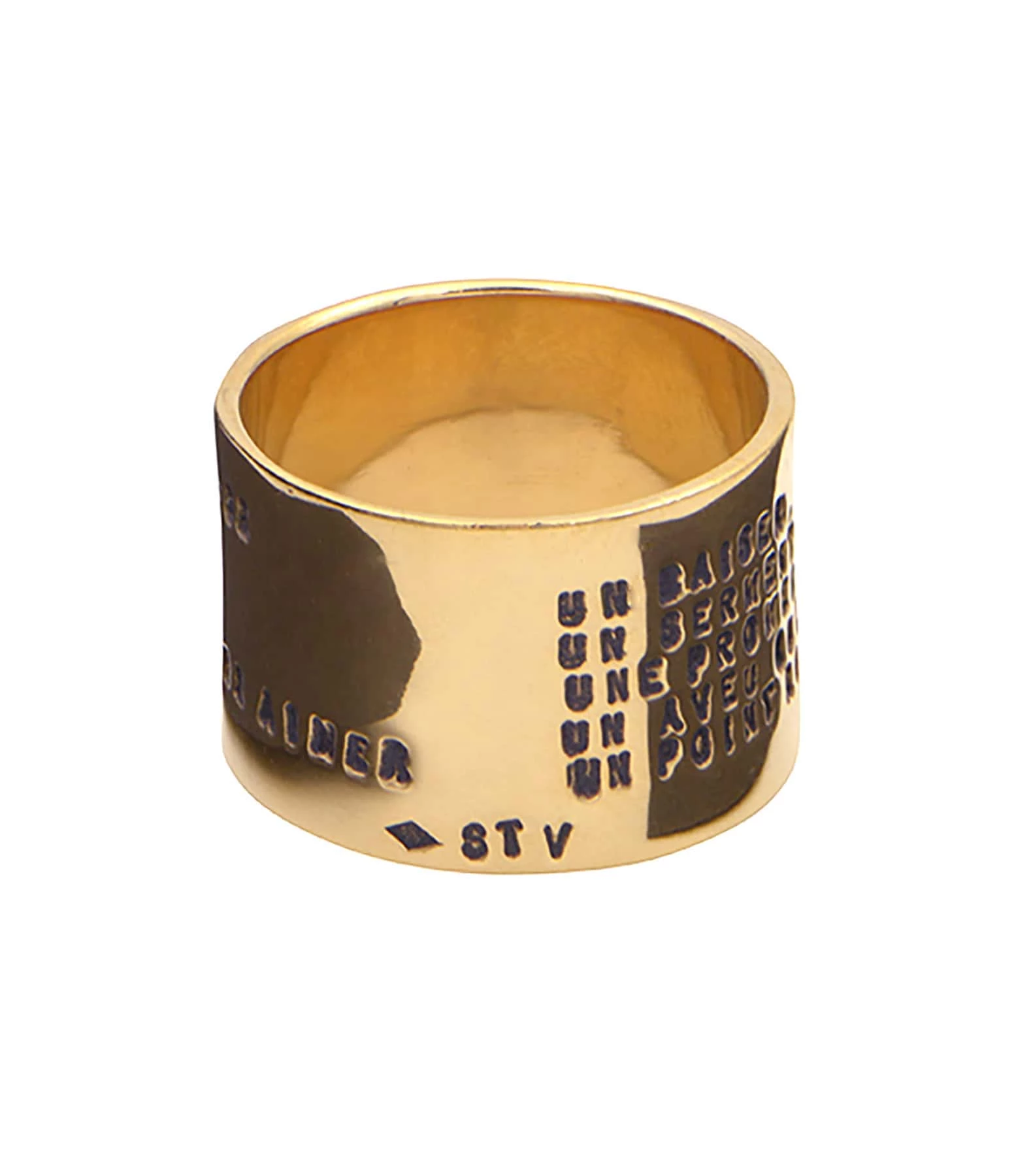 SERGE THORAVAL Bague Edmond Rostand Large Vermeil 2 SERGE THORAVAL Bague Edmond Rostand Large Vermeil – Image 2