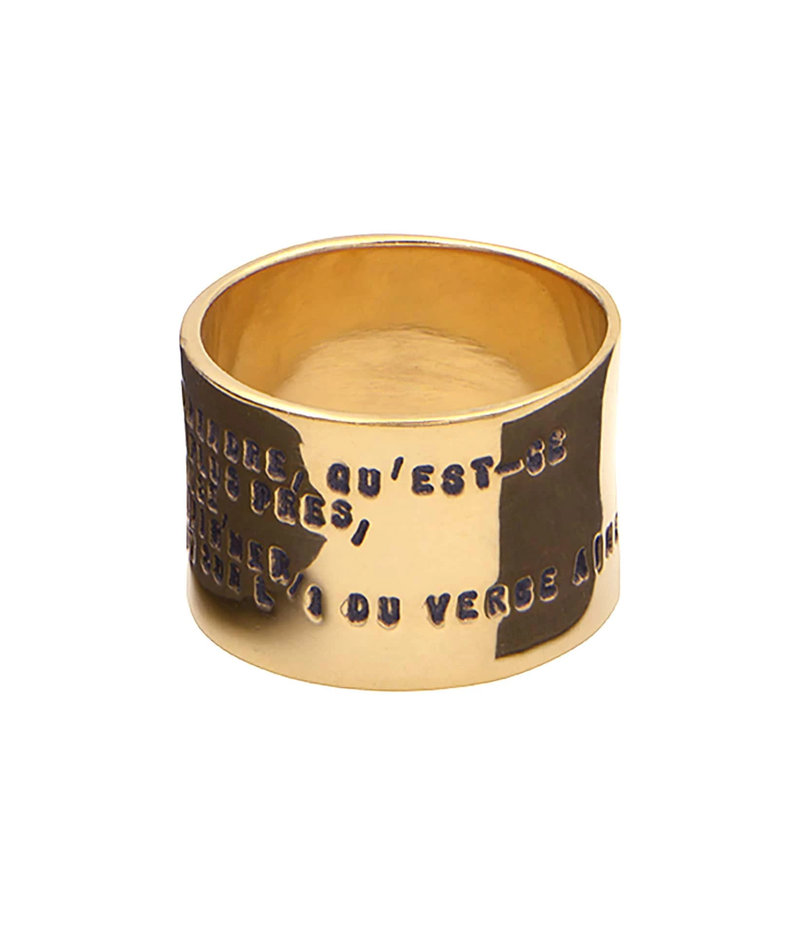 SERGE THORAVAL Bague Edmond Rostand Large Vermeil 3 SERGE THORAVAL Bague Edmond Rostand Large Vermeil – Image 3