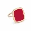 Ginette NY Bague Antique Corail Or Rose