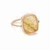 Ginette NY Bague Antique Jaspe Or Rose