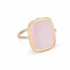 Ginette NY Bague Antique Nacre Rose Or Rose