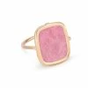 Ginette NY Bague Antique Rhodolite Or Rose