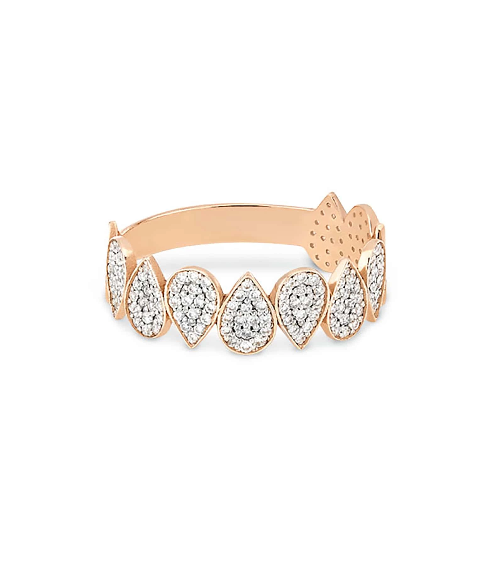Ginette NY Bague Bliss Diamants Or Rose 1 Ginette NY Bague Bliss Diamants Or Rose