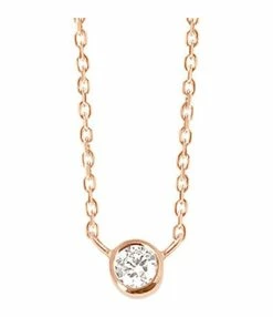 VANRYCKE Collier One Diamant Or Rose