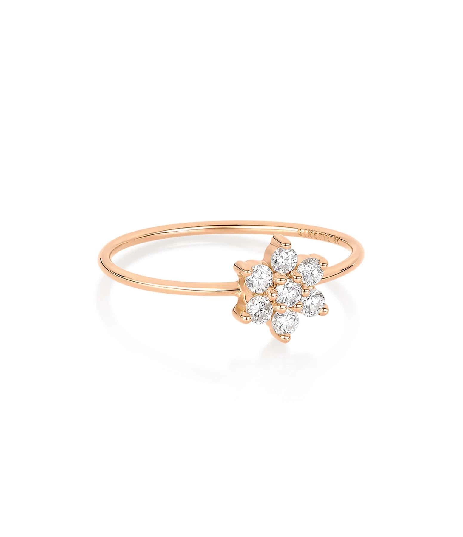 Ginette NY Bague Star Single Diamants Or Rose 1 Ginette NY Bague Star Single Diamants Or Rose