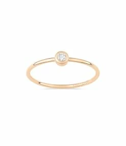 Ginette NY Bague Lonely Or Rose Diamants