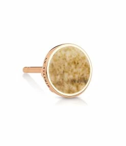 Ginette NY Boucle D'oreille Ever Disc Jaspe Or Rose (vendue à L'unité)