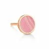 Ginette NY Boucle D'oreille Ever Disc Rhodocrosite Or Rose (vendue à L'unité)