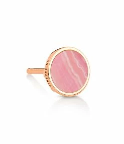 Ginette NY Boucle D'oreille Ever Disc Rhodocrosite Or Rose (vendue à L'unité)