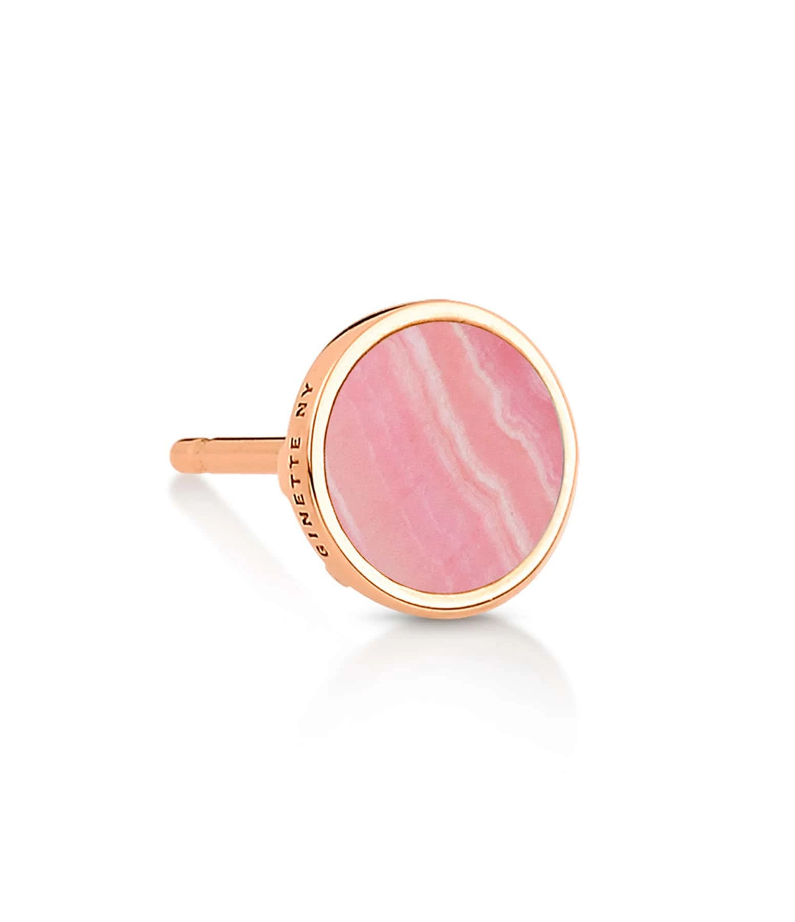 Ginette NY Boucle D'oreille Ever Disc Rhodocrosite Or Rose (vendue à L'unité) 1 Ginette NY Boucle D'oreille Ever Disc Rhodocrosite Or Rose (vendue à L'unité)