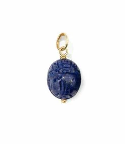 Aurélie Bidermann Pendentif Scarabée Lapis PM - Joaillerie