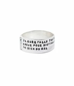 SERGE THORAVAL Bague Intelligence Argent