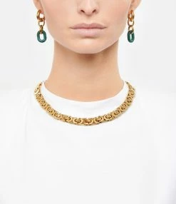 SHAKER JEWELS Boucles D'oreilles Vioma Pendentif Vert Argent Doré -COLLIERS Shop shake look20201127 101