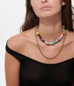 SHAKER JEWELS Collier Torsade Argent Doré -COLLIERS Shop shake look20220624 145