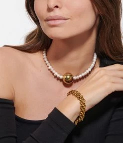 SHAKER JEWELS Collier Lenoya Perles Blanc Doré -COLLIERS Shop shake look20230104 314