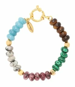SHAKER JEWELS Bracelet Jula Pierres Naturelles Doré