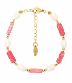 SHAKER JEWELS Bracelet Kami Rouge Doré