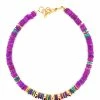 VADI JEWELS Collier Monaco Coquillage Violet