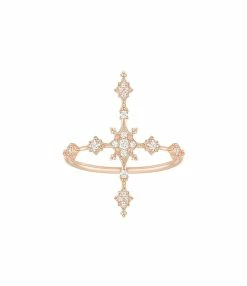 STONE PARIS Bague Stella Or Rose Diamants