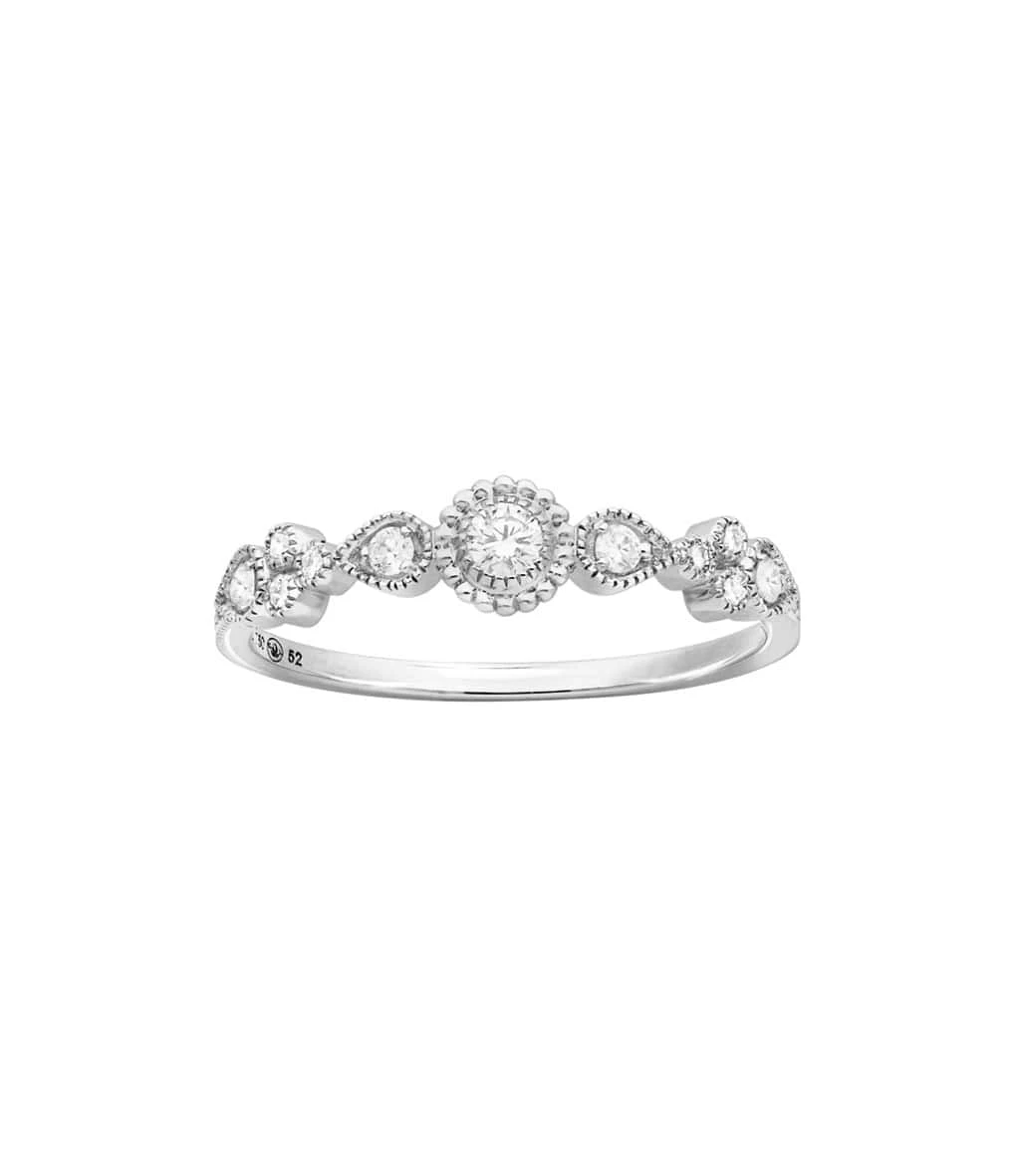 STONE PARIS Bague Simple Swan Or Diamants 3 STONE PARIS Bague Simple Swan Or Diamants – Image 3