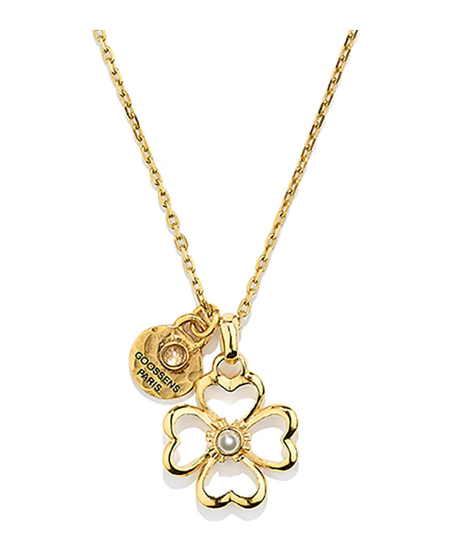 GOOSSENS PARIS Collier Talisman Clover Pearl 1 GOOSSENS PARIS Collier Talisman Clover Pearl