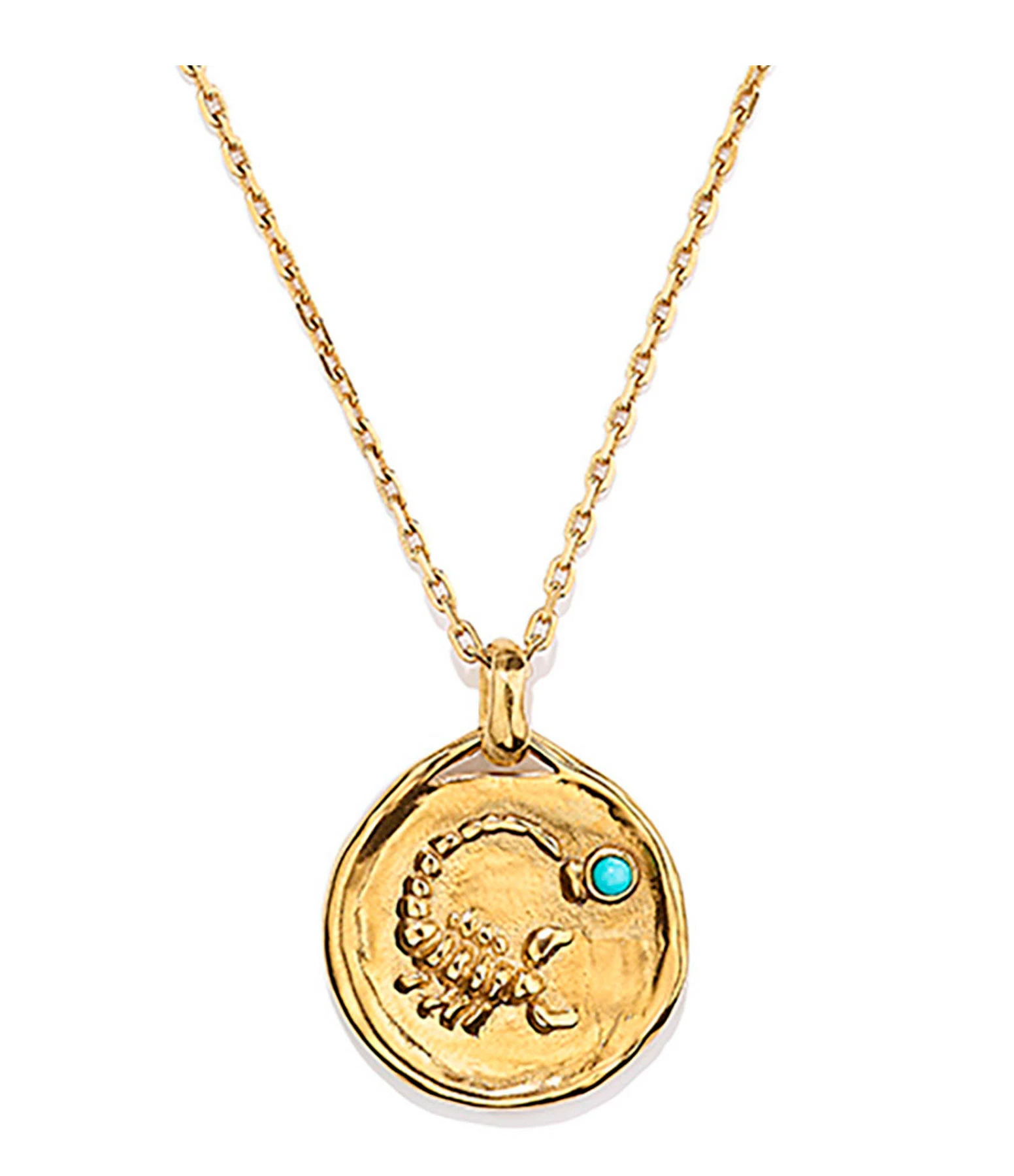 GOOSSENS PARIS Collier Talisman Mini Astro Scorpion Turquoise 1 GOOSSENS PARIS Collier Talisman Mini Astro Scorpion Turquoise