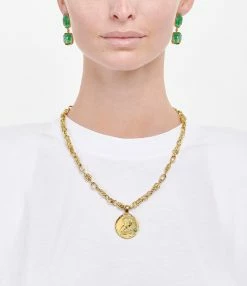 GOOSSENS PARIS Collier Talisman Astro Lion Turquoise 5 GOOSSENS PARIS Collier Talisman Astro Lion Turquoise -COLLIERS Shop talisman gop20pe011 leo yg tur 1