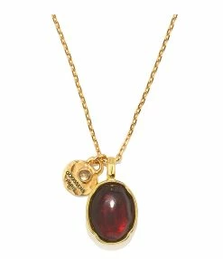 GOOSSENS PARIS Collier Cabochon Cristal De Roche Rose Indien