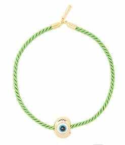 Timeless Pearly Collier Œil Satin Vert