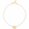Timeless Pearly Collier Cœur Satin Rose