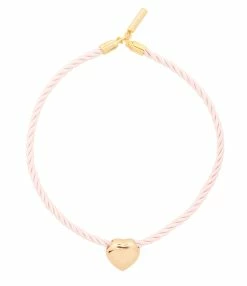 Timeless Pearly Collier Cœur Satin Rose